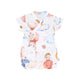 Animals in Hot Air Balloon Cotton Kimono Style Onesie