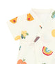 Animals & Rainbow Cotton Kimono Style Onesie