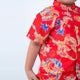 Mandarin Collar Boy Shirt - Auspicious Dragon (Red)
