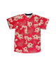 Mandarin Collar Shirt - Auspicious Dragon (Red)