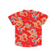 Mandarin Collar Boy Shirt - Auspicious Dragon (Red)
