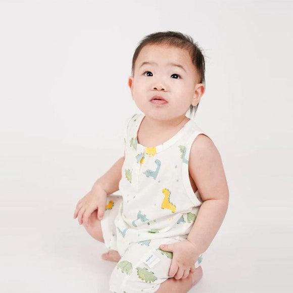 Baby Dinosaurs Cotton Sleeveless Onesie