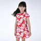 Big Red Sakura Flower Qipao