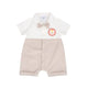Brave Lion with Bow Tie Baby Boy Cotton Onesie