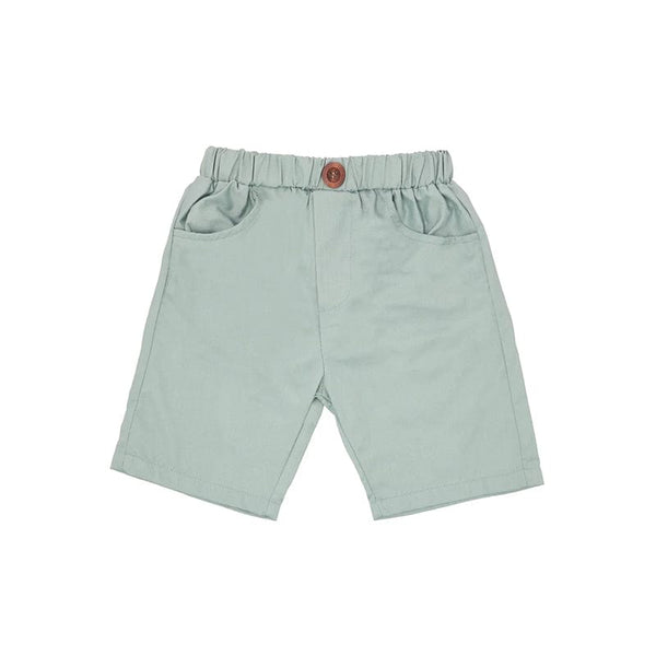 Bruno Pull Up Cotton Shorts (Mint Green)