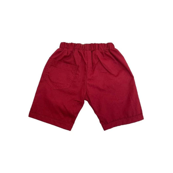 Bruno Pull Up Cotton Shorts (Maroon)