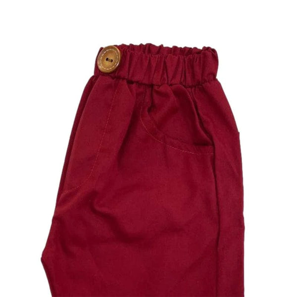 Bruno Pull Up Cotton Shorts (Maroon)