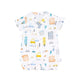 Vehicles & Buildings Cotton Kimono Style Onesie