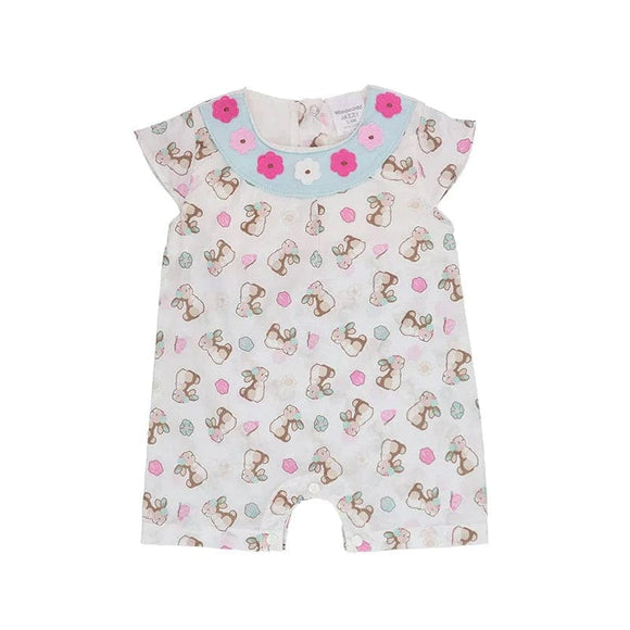 Bunny & Roses Baby Girl Muslin Cotton Onesie