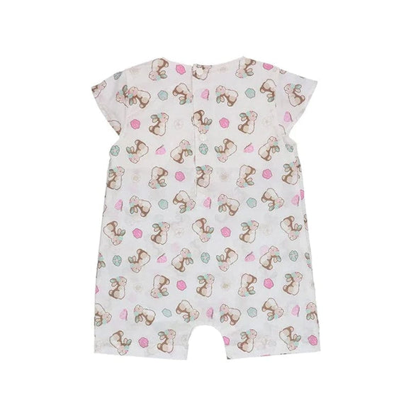 Bunny & Roses Baby Girl Muslin Cotton Onesie