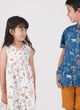 Button Down Animals In Autumn Dress - (White)