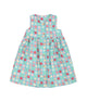 Button Down Colourful Maru Girl Dress - (Blue)