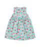 Button Down Colourful Maru Girl Dress - (Blue)