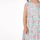 Button Down Colourful Maru Girl Dress - (Blue)