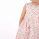 Button Down Ditsy Fleur Girl Dress - (White)