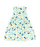 Button Down Shark & Fishes Dress - (White)