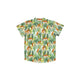 Mandarin Collar Boy Shirt - Cheetah
