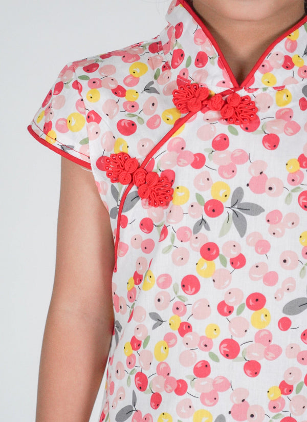 Colourful Cherries Qipao