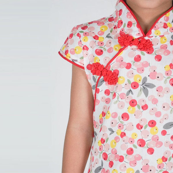 Colourful Cherries Qipao