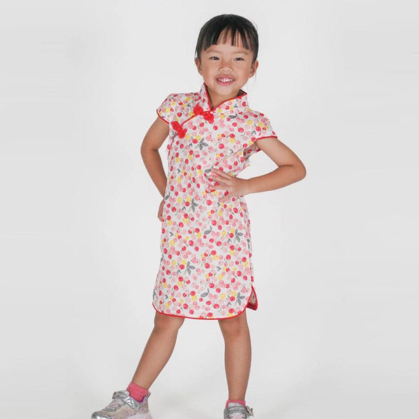 Colourful Cherries Qipao