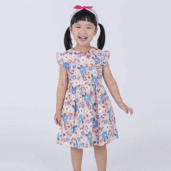 Colourful Festive Blooms Cheongsam Dress