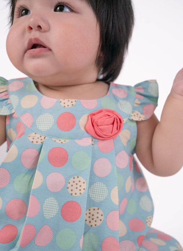 Colourful Maru Baby Girl 2pc Set - (Blue)