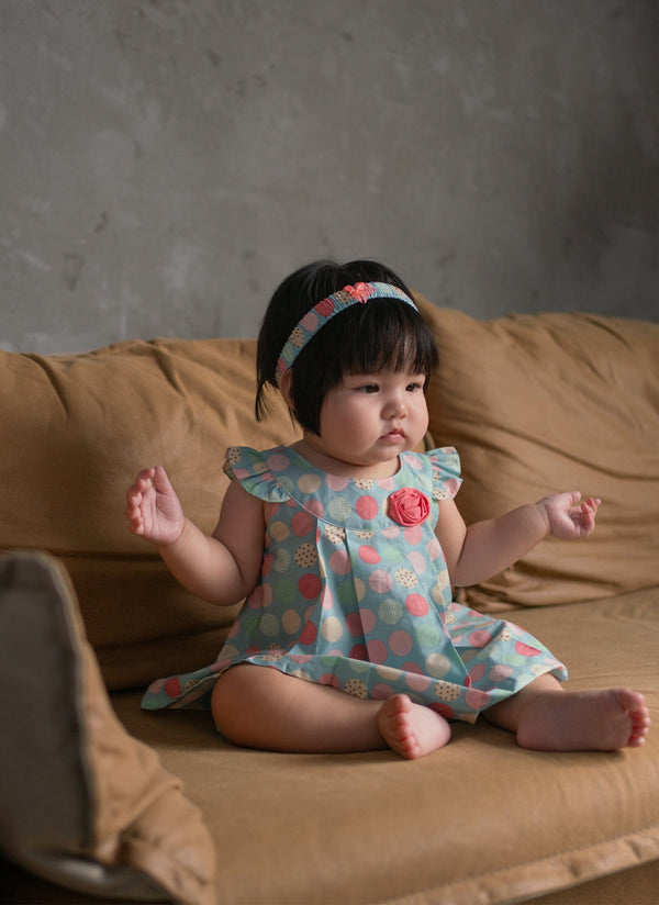 Colourful Maru Baby Girl 2pc Set - (Blue)