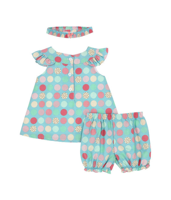 Colourful Maru Baby Girl 2pc Set - (Blue)