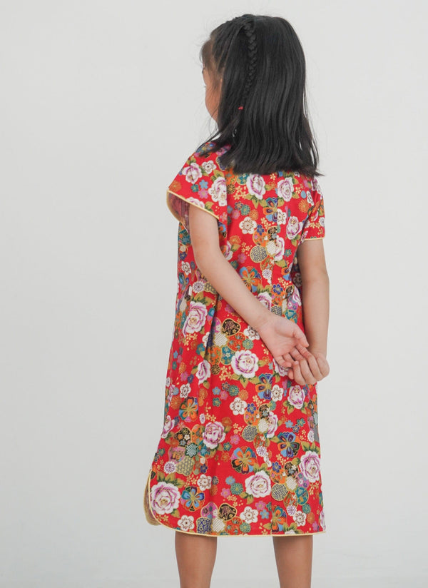 Oriental Peonies CNY Qipao