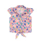 Colourful Sheep Knot Sleeveless Blouse