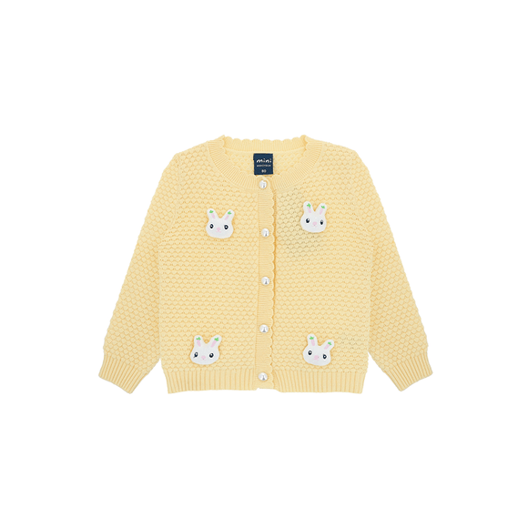 Cute Bunnies Cardigan (Yellow)