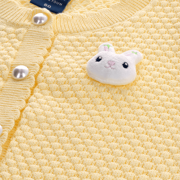 Cute Bunnies Cardigan (Yellow)