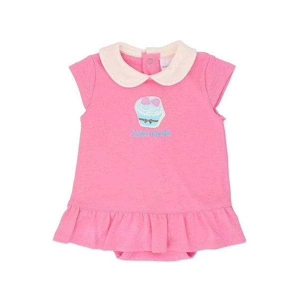 Cutest Cupcake Baby Girl Round Collar Cotton Onesie