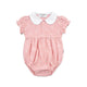 Dandelion Round Collar Muslin Onesie (Pink)
