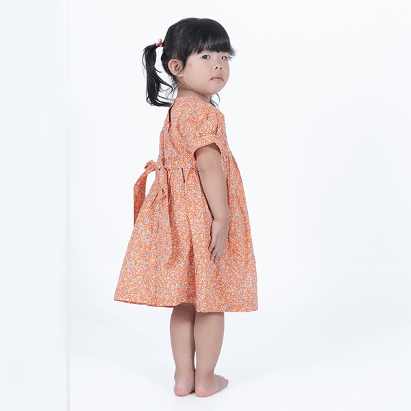 Delilah Flower Blooms Baby Girl Smocked Dress