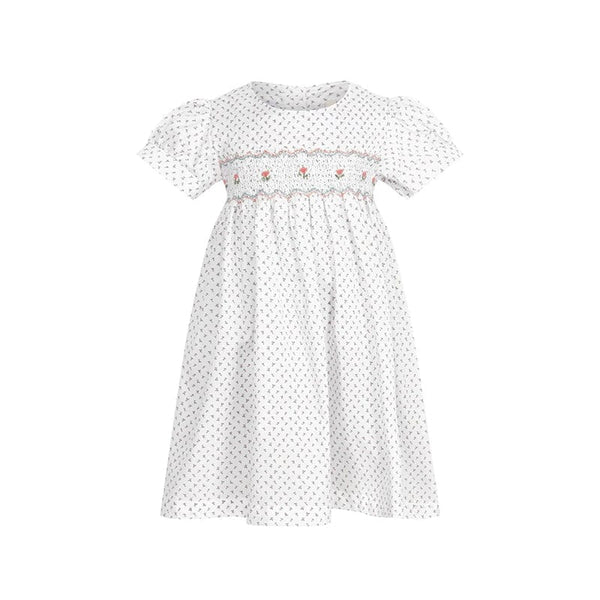 Desiree Petite Flowers Baby Doll Smocked Dress