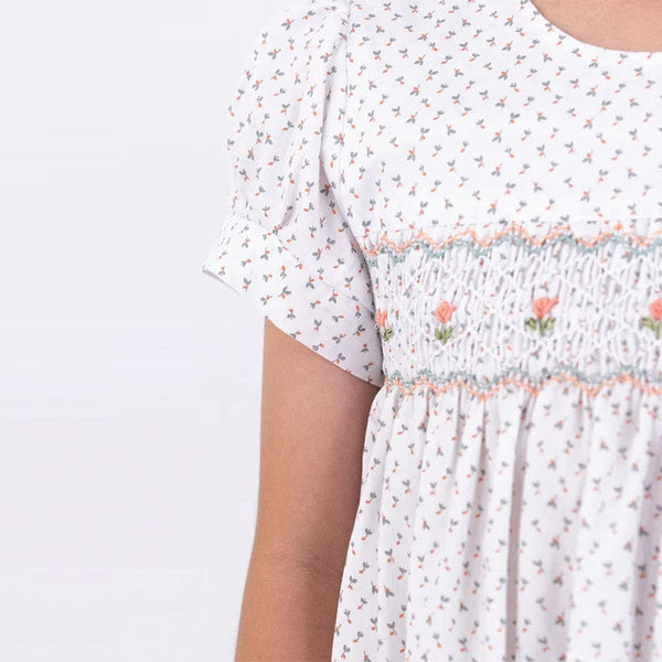 Desiree Petite Flowers Smocked Dress