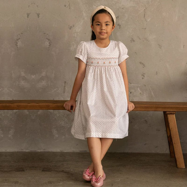 Desiree Petite Flowers Smocked Dress