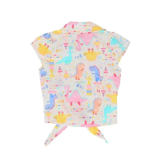 Dino Knot Sleeveless Blouse
