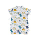 Dino & Rainbow Cotton Kimono Style Onesie