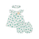 Dove Flower Puff 2pc Baby Girl 2pc Set - (White)