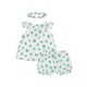 Dove Flower Puff 2pc Baby Girl 2pc Set - (White)