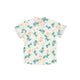 Mandarin Collar Boy Shirt - Dragons & Castles (Beige)