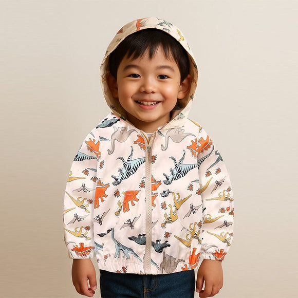Fearsome Dinosaurs Jacket (Beige)