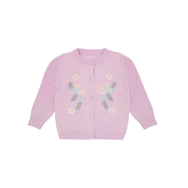 Flora & Fern Cardigan (Lilac)