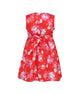 Festive Blooms CNY Baby Doll Dress - Red