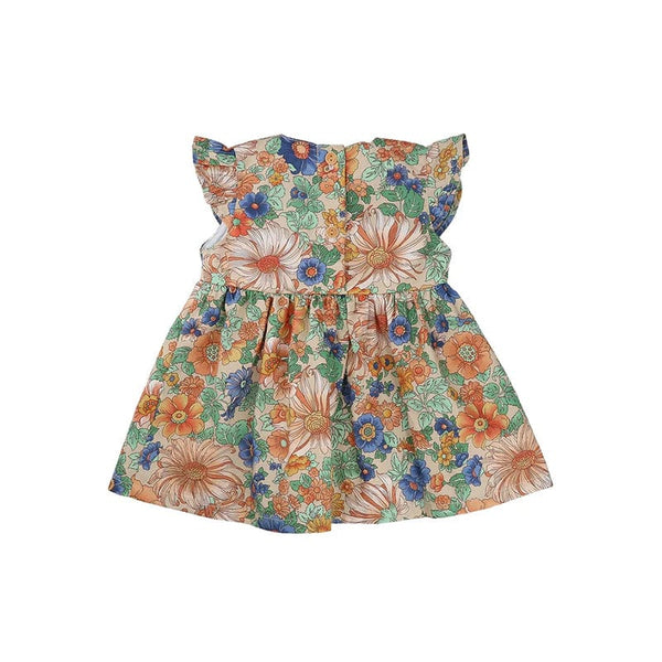 Flower Paradise Baby Doll Dress (Beige)