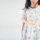Flutter Sleeve Button Down Maru Maru Girl Dress - (White)