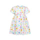 Flutter Sleeve Button Down Maru Maru Girl Dress - (White)