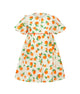 Flutter Sleeve Button Down Tangerine Dress - (White)